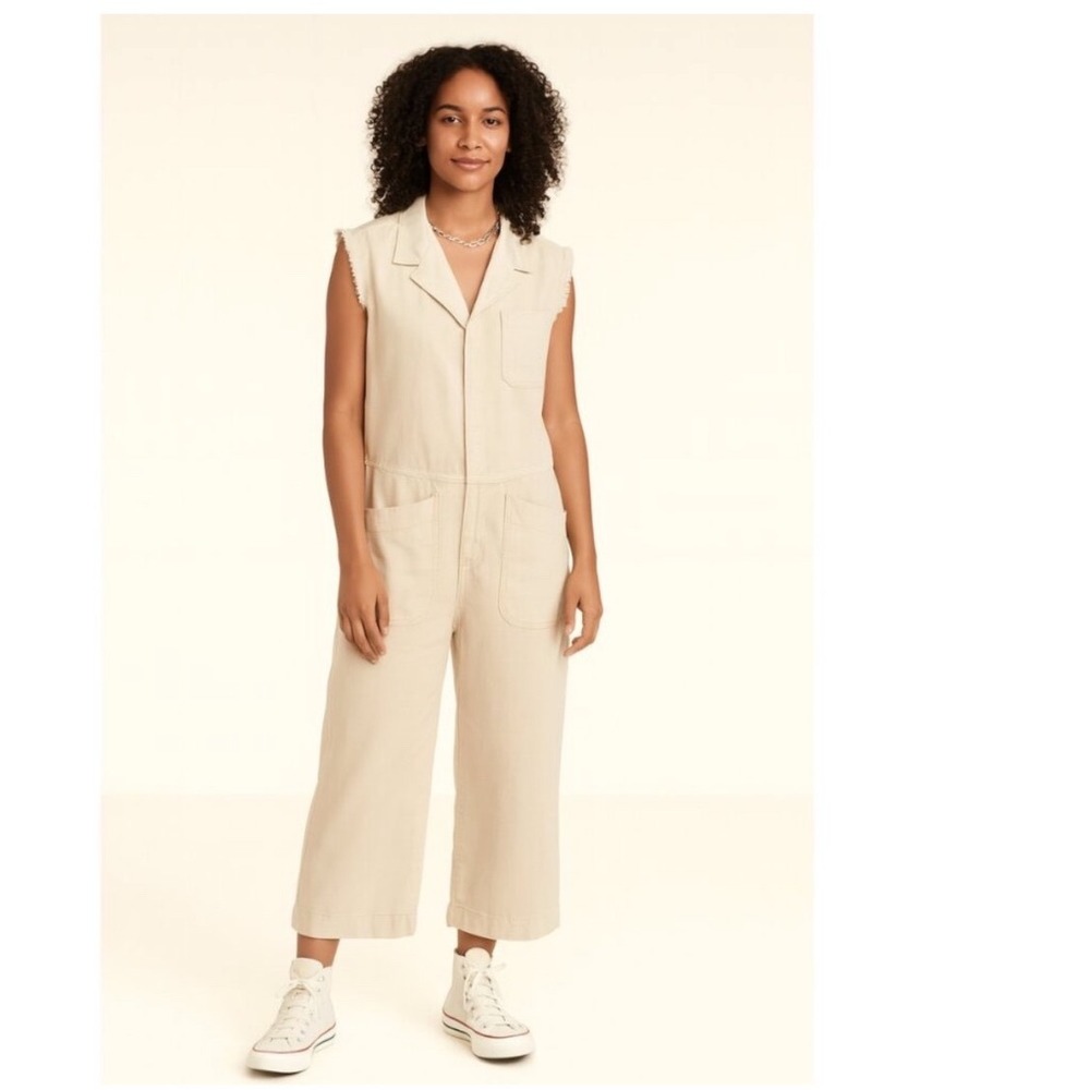ONE TEASPOON Tan Wide Leg Jumpsuit Size Small